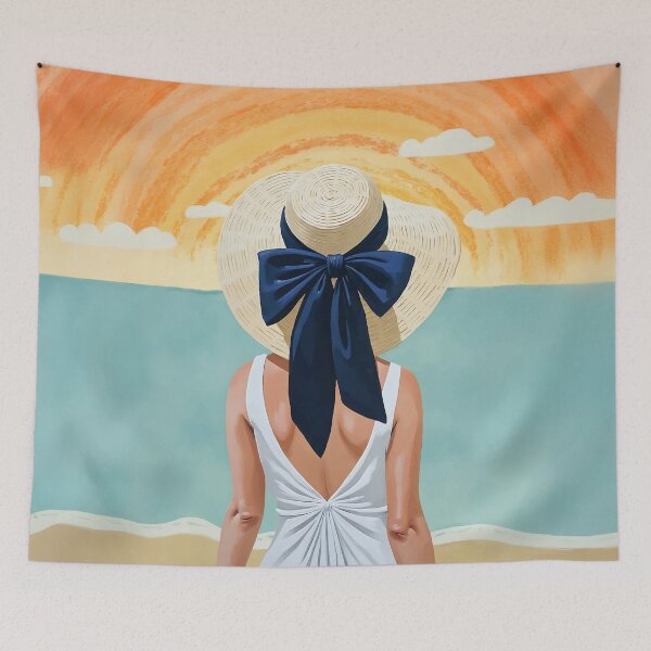Item preview, Beach at Sunset Painting designed and sold by Magnolia Valley Art.