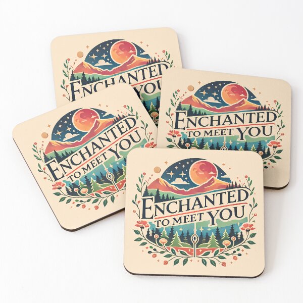 Item preview, Enchanted to Meet You, typography designed and sold by maxmaj.