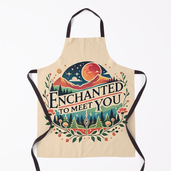 Item preview, Enchanted to Meet You, typography designed and sold by maxmaj.