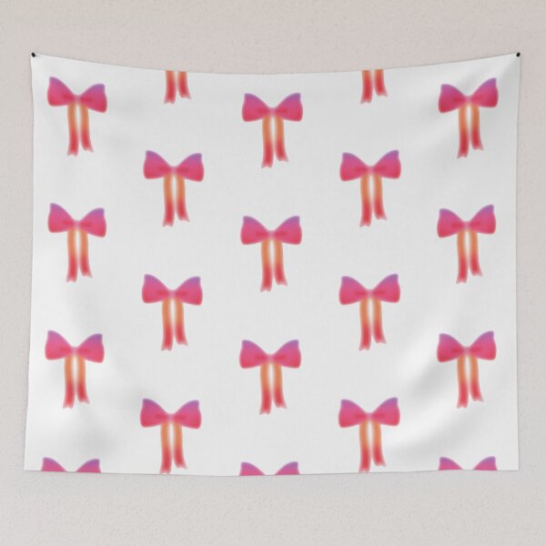 Item preview, Long Aura Bow Sticker – Pink, Orange & Purple Gradient Glow designed and sold by Blueprint&co.