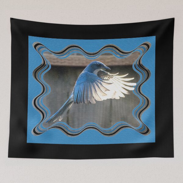 Item preview, Scrub Jay In Flight designed and sold by CarolM.