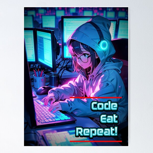 Item preview, Code, Eat, Repeat! designed and sold by Migiteart.