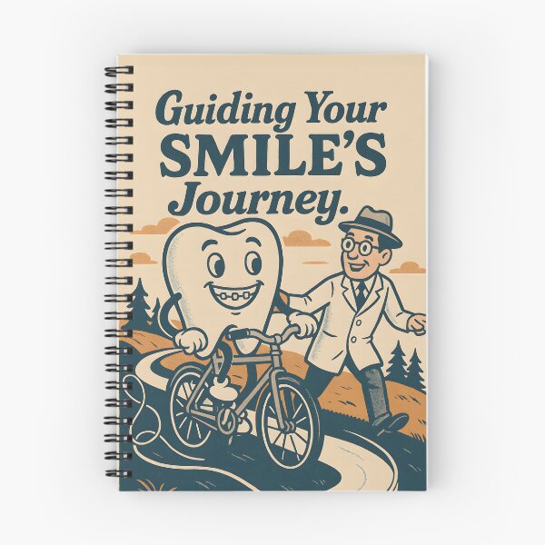Item preview, Guiding Your Smile's Journey – Vintage Orthodontist Humor designed and sold by atihca.