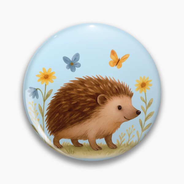 Item preview, Sommerlicher Igel – Aquarell Waldtier Illustration für Naturfreunde designed and sold by CritterManiaUK.