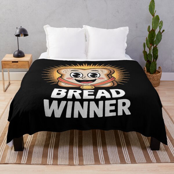 Item preview, Bread Winner Funny Kawaii Toast Cartoon With Medal Joke designed and sold by MAKOPOKOShop.