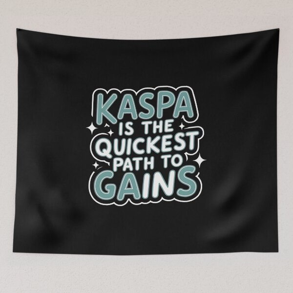 Item preview, Kaspa Pulse Chain Real-Time Crypto Network Design designed and sold by RadDeck.