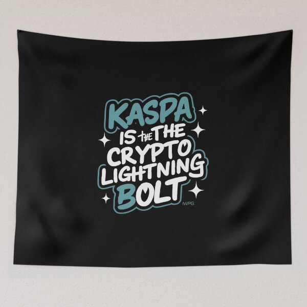 Item preview, Kaspa Waveform Crypto Data Rhythm Art designed and sold by RadDeck.