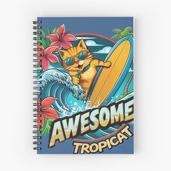 Item preview, Awesome Waves TropiCat designed and sold by uncledougie.