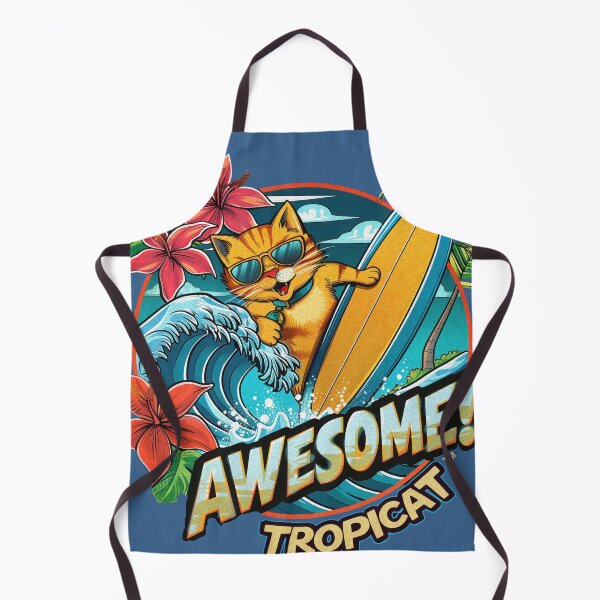 Item preview, Awesome Waves TropiCat designed and sold by uncledougie.