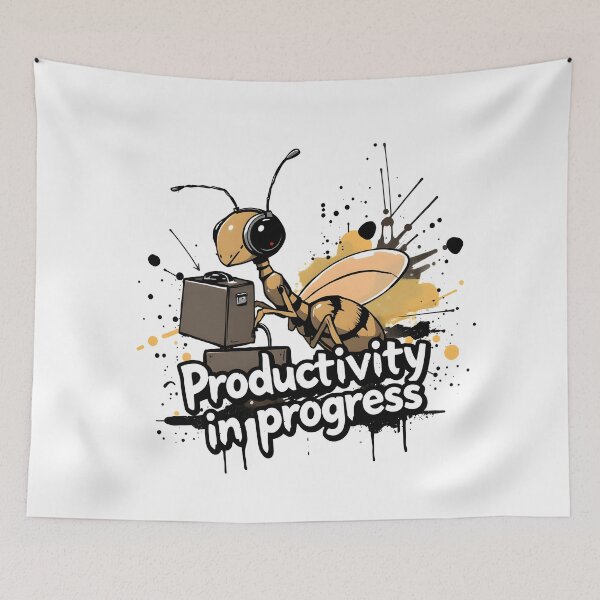 Item preview, Productivity in progress Ant Design designed and sold by FoxyJags.