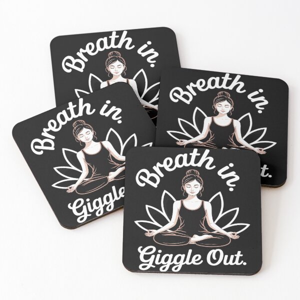 Item preview, Breath In Giggle Out Laughter Yoga designed and sold by MAKOPOKOShop.