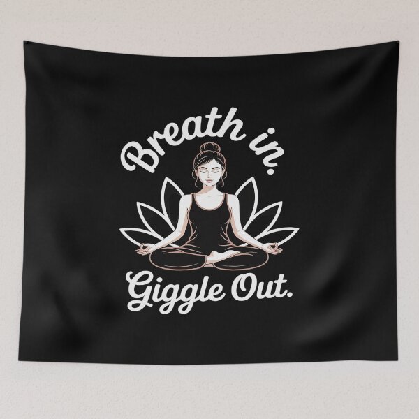 Item preview, Breath In Giggle Out Laughter Yoga designed and sold by MAKOPOKOShop.