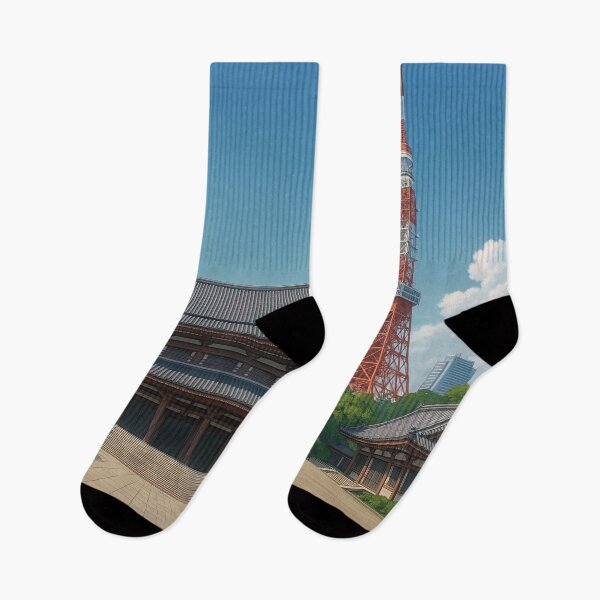 Item preview, Zojoji Temple and Tokyo Tower designed and sold by Takeda-art.