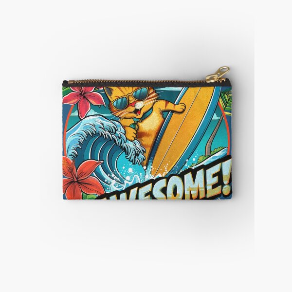 Item preview, TropiCat Awesome Wave Rider designed and sold by TropiCatArt.