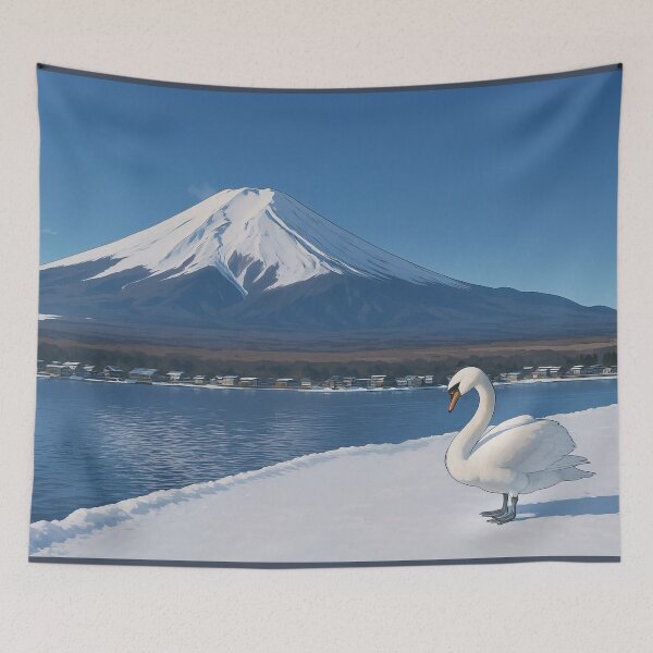 Item preview, Mount Fuji in Winter from Lake Yamanaka designed and sold by Takeda-art.