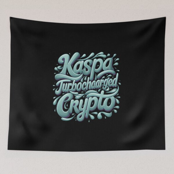 Item preview, Kaspa Network Flow Visualizing Crypto Efficiency designed and sold by RadDeck.