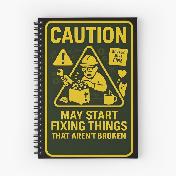 Item preview, Caution: May Start Fixing Things That Aren’t Broken – Funny Engineer & Tinkerer Sign designed and sold by Lonoo.