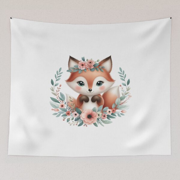Item preview, Spring Woodland Fox designed and sold by CookieandShadow.