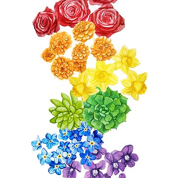 Artwork thumbnail, Floral - Gay Pride by aspenworkman