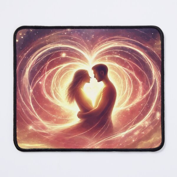 Item preview, Starlit Bond: Love Across the Cosmos designed and sold by AbstractAnom.