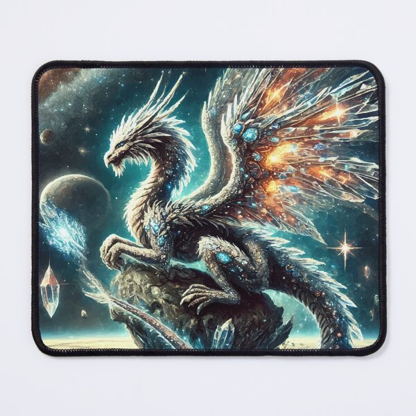 Item preview, Celestial Guardian: The Crystalwing Dragon designed and sold by AbstractAnom.