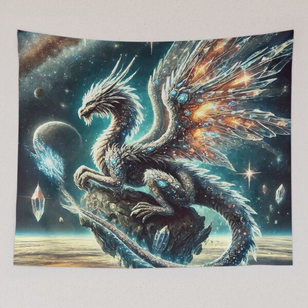 Item preview, Celestial Guardian: The Crystalwing Dragon designed and sold by AbstractAnom.
