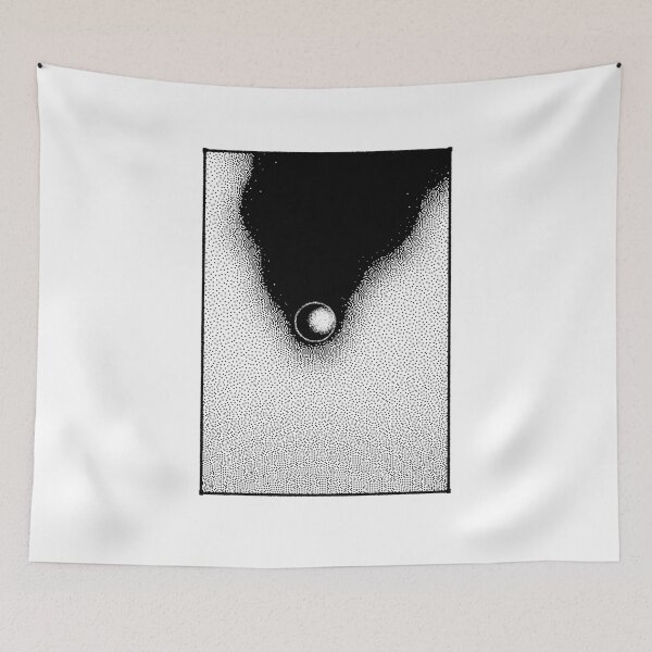 Item preview, Stipple Art - A Falling Moon designed and sold by ParadoxoMario.