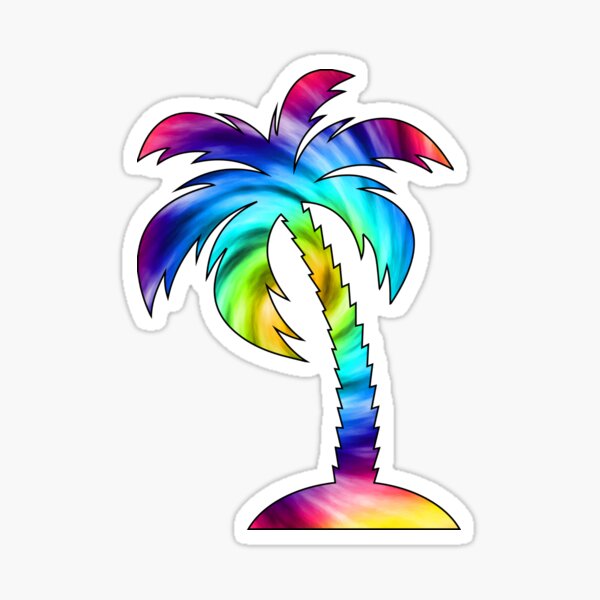Item preview, Palm Tree Rainbow Tie Dye  designed and sold by KGN  CREATIVITY.
