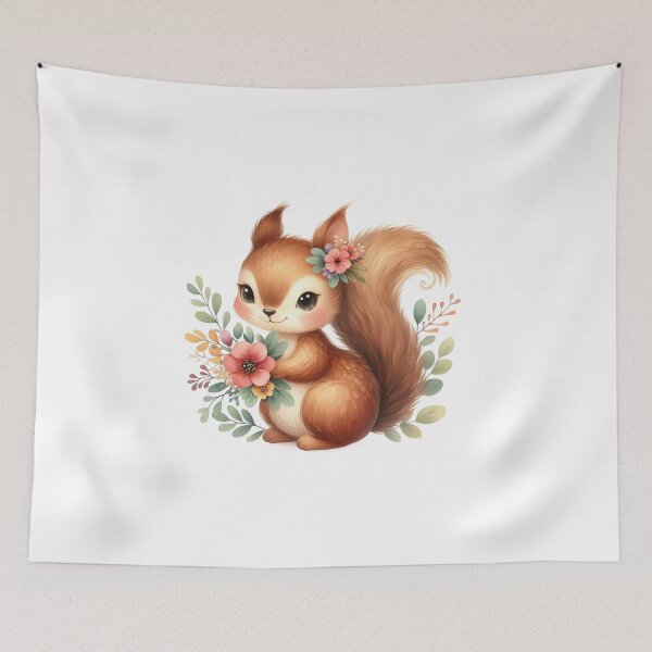 Item preview, Spring Woodland Squirrel designed and sold by CookieandShadow.