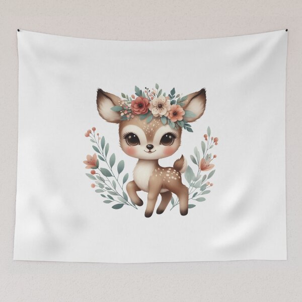 Item preview, Spring Woodland Deer designed and sold by CookieandShadow.