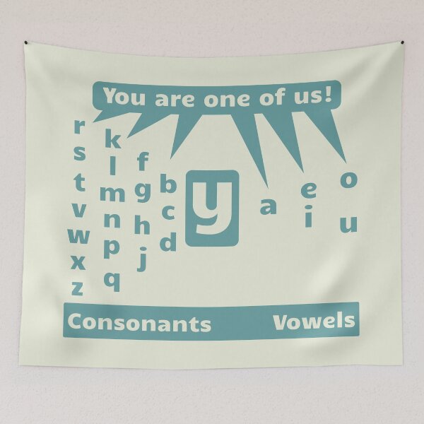 Item preview, Vowels and consonants English language designed and sold by piedaydesigns.