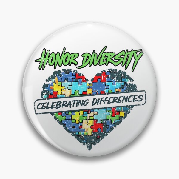 Item preview, Honor Diversity – Heart Puzzle Design | Celebrating Differences, Autism Awareness, Inclusion Gift designed and sold by BlushingCreatives.