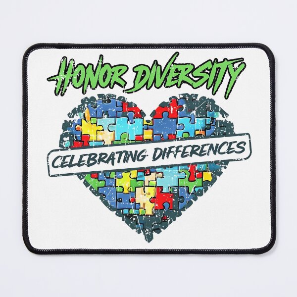 Item preview, Honor Diversity – Heart Puzzle Design | Celebrating Differences, Autism Awareness, Inclusion Gift designed and sold by BlushingCreatives.