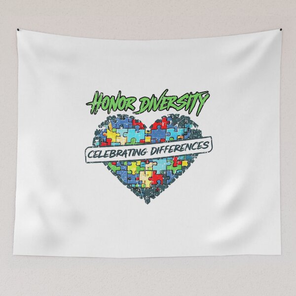 Item preview, Honor Diversity – Heart Puzzle Design | Celebrating Differences, Autism Awareness, Inclusion Gift designed and sold by BlushingCreatives.