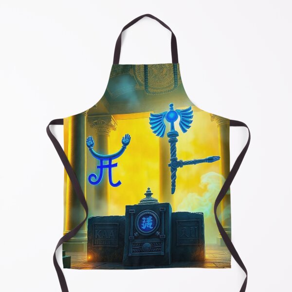 Item preview, Hieroglyphs of Power: Ka and Heka among neon lights designed and sold by VidyoeDesigns67.