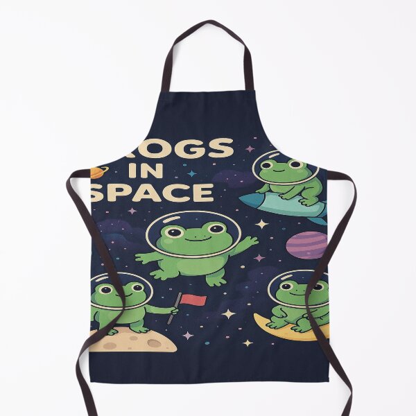 Item preview, Frogs in Space – Cute Astronaut Frogs Floating in Galaxy designed and sold by lothieven.
