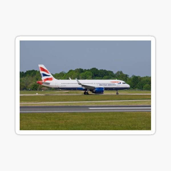 MAN from LHR British Airways Airbus A320-251N Sticker