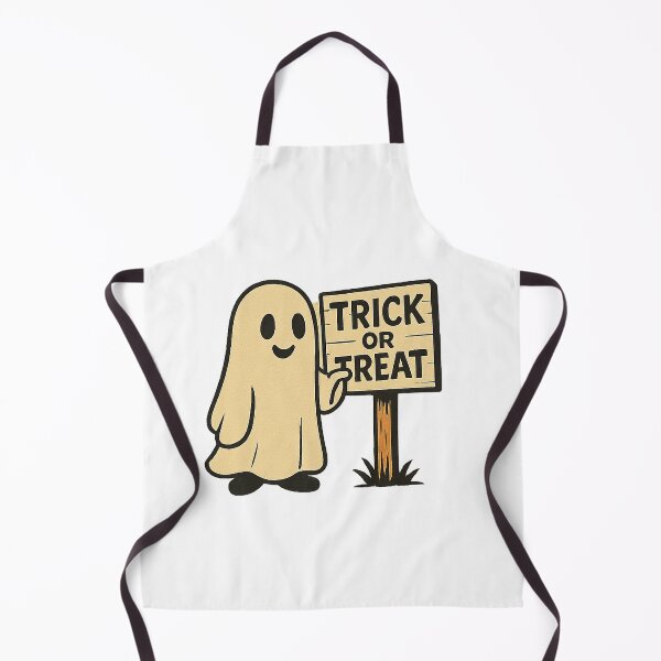 Item preview, Retro Trick or Treat Ghost Graphic – Vintage Halloween Cartoon Clipart for Stickers, T-Shirts & Crafts designed and sold by HAFIZ-DP.