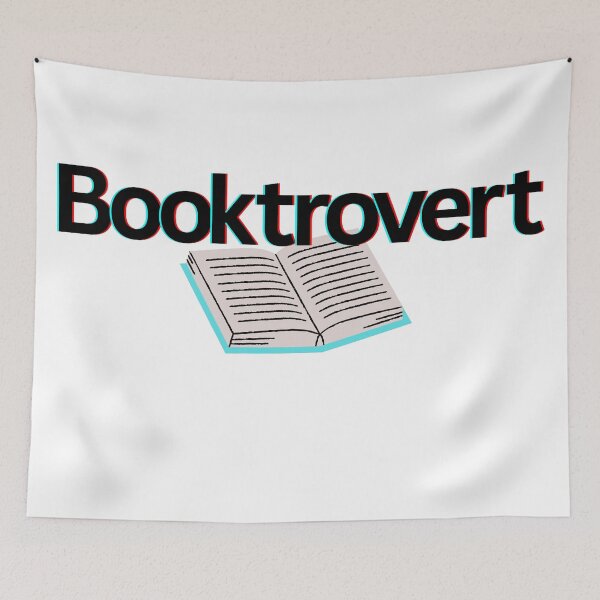 Item preview, Booktrovert merch for introverted book lovers designed and sold by LibrarianLauren.
