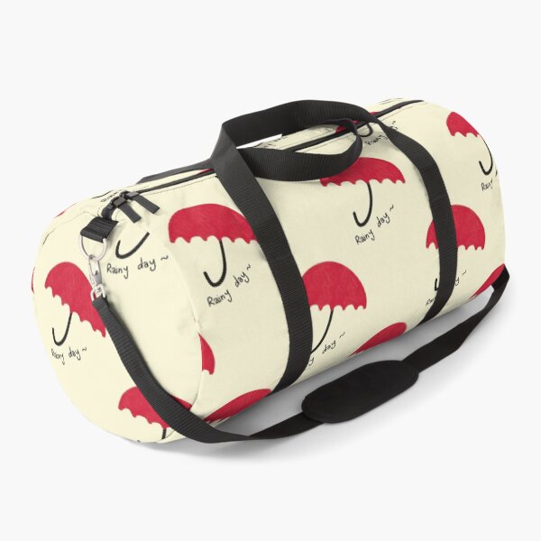 Item preview, Patrón de paraguas para día lluvioso: un bonito diseño rojo con el clima designed and sold by inelistudio.