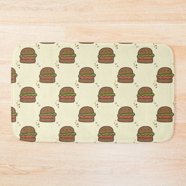 Item preview, Cute Cartoon Burger Pattern – Fun Fast Food Doodle Design designed and sold by inelistudio.