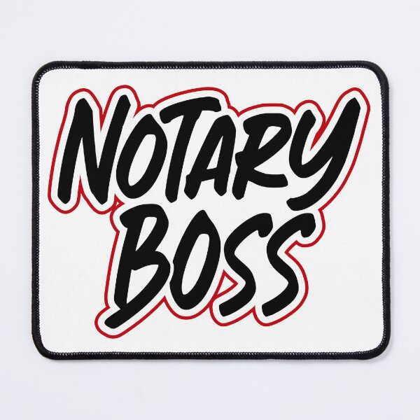 Item preview, Notary Boss – Bold Graffiti Outline Design designed and sold by NotaryLife.