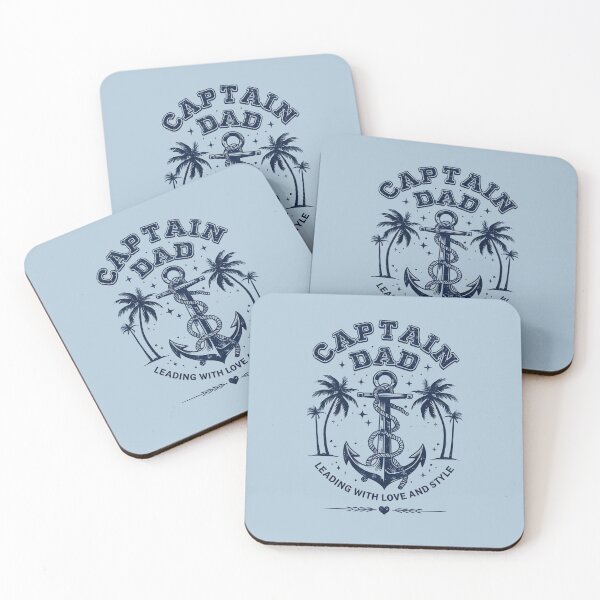 Item preview, Captain Dad Leading with Love and Style designed and sold by Retro Street Studios.