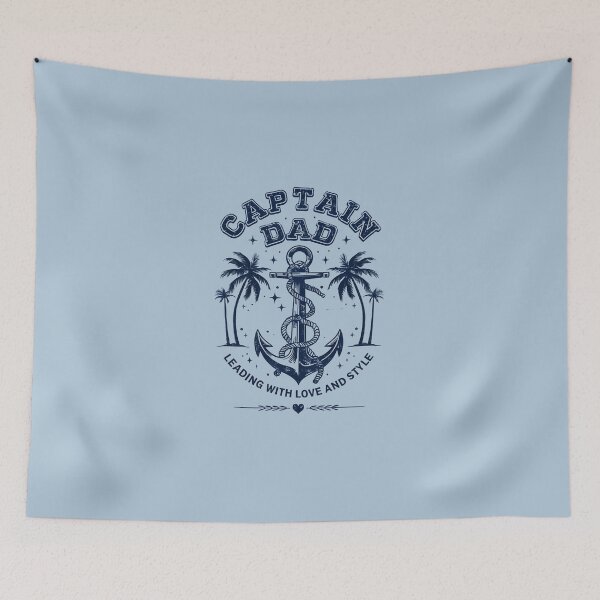 Item preview, Captain Dad Leading with Love and Style designed and sold by Retro Street Studios.