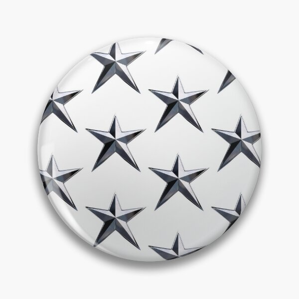 Item preview, Five Pointed Polished Chrome Star designed and sold by JaynAli.