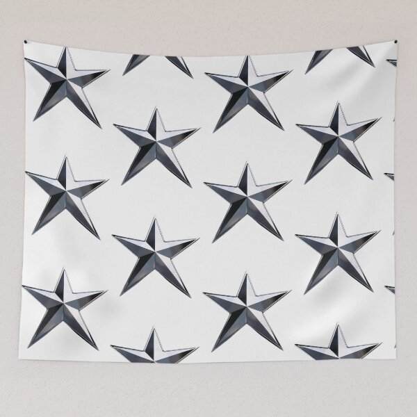 Item preview, Five Pointed Polished Chrome Star designed and sold by JaynAli.