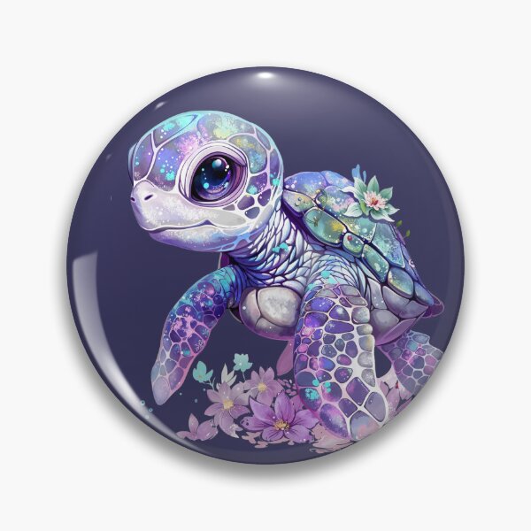 Item preview, Celestial Sea Turtle with Glowing Shell in Fantasy Art designed and sold by Anastasiia Yurevych.