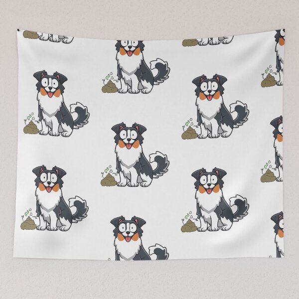 Item preview, Funny Collie dog smells stinky poo designed and sold by Pet Station.