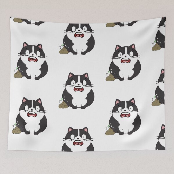 Item preview, Funny fat cat smells stinky poo designed and sold by Pet Station.