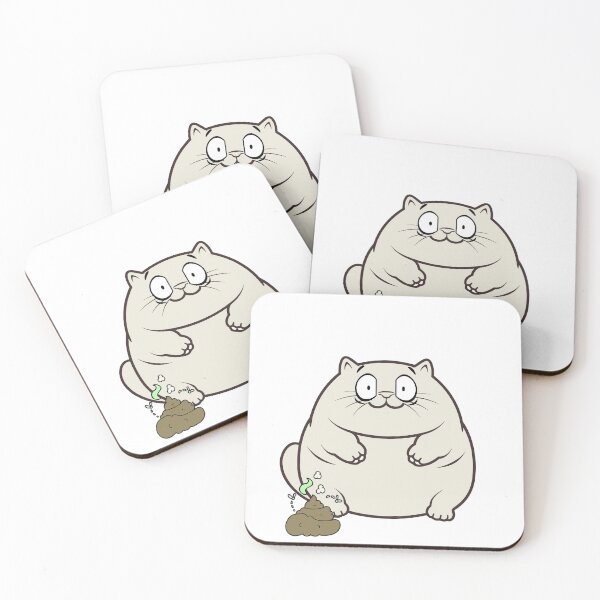 Item preview, Funny fat cat smells stinky poo designed and sold by Pet Station.